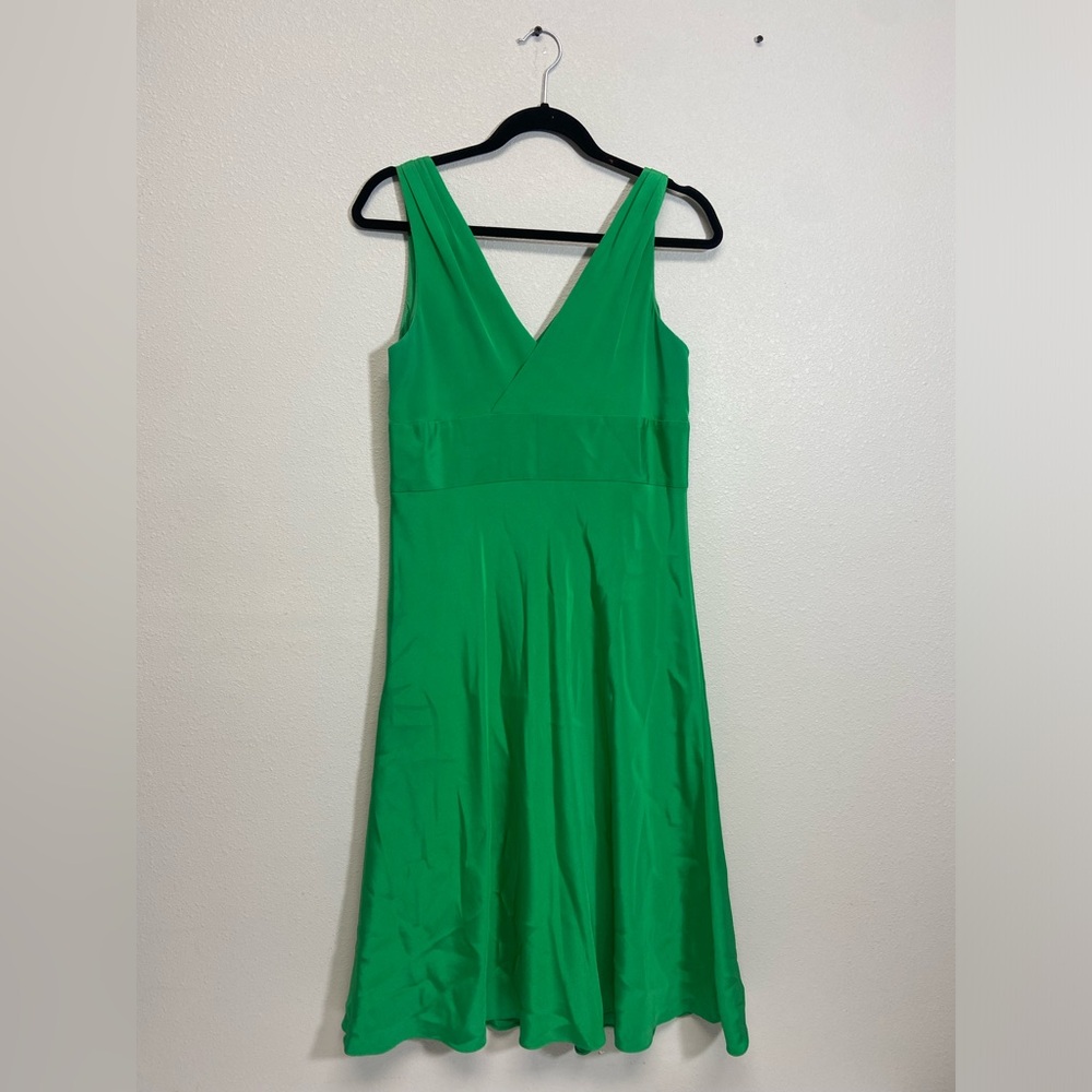 Green, J. Crew dress, size 12 p